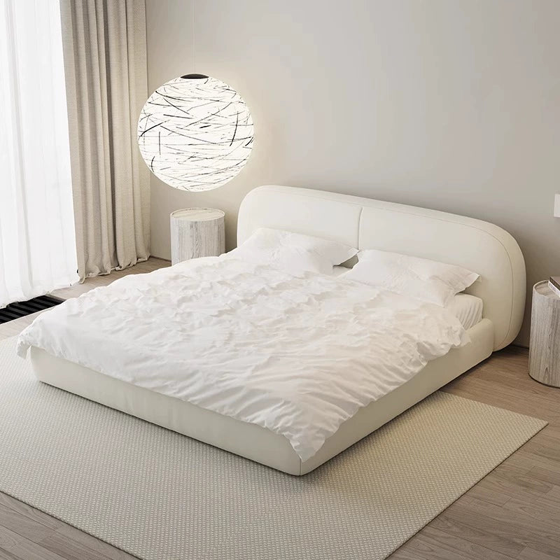 Fabric bed simple modern master bedroom bedroom bed custom