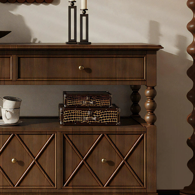Retro solid wood cabinet, living room against the wall, locker, side cabinet, storage, entrance cabinet, partition, and dining side cabinet are customized.