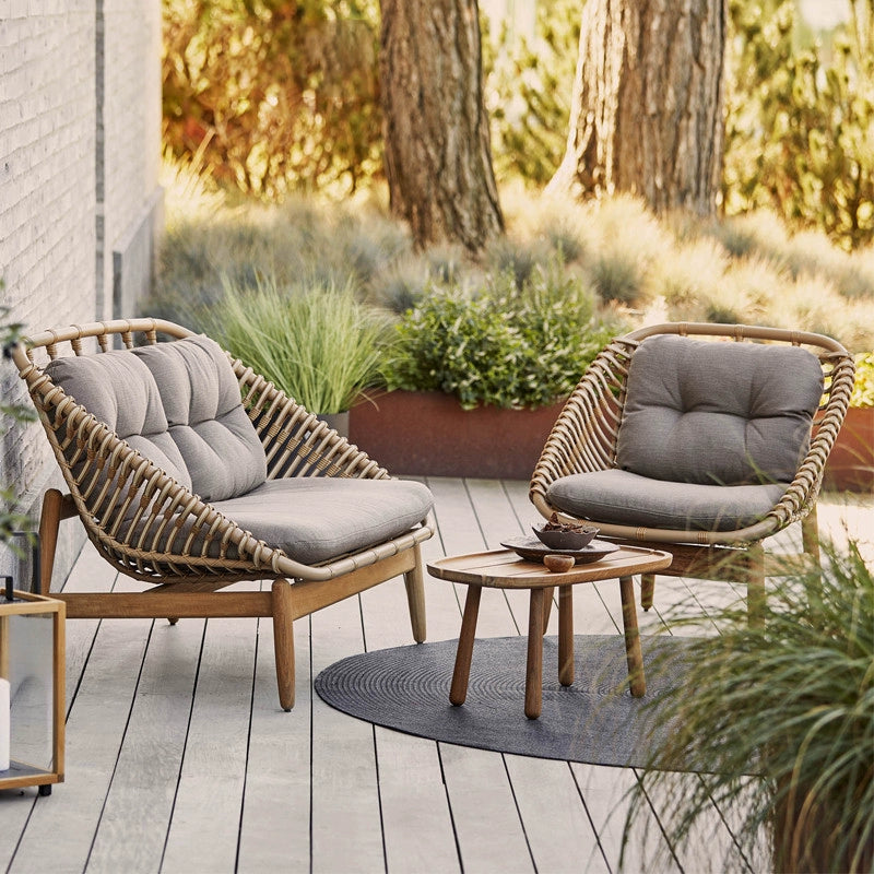 Outdoor sofa courtyard open-air garden sun room leisure rattan combination outdoor rattan chair hotel furniture customization