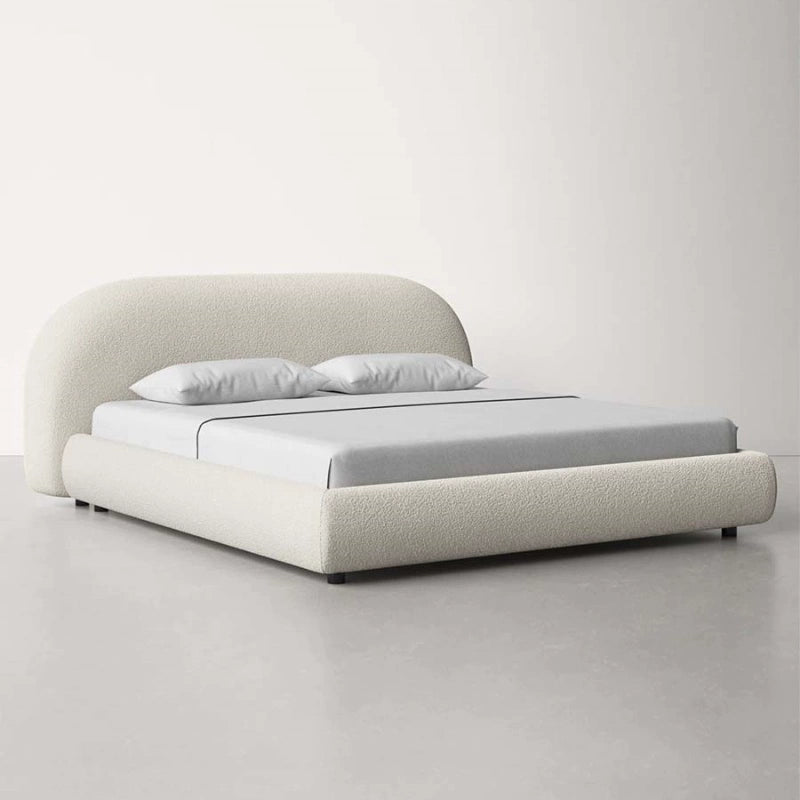 Master bed villa minimalist fabric bed custom