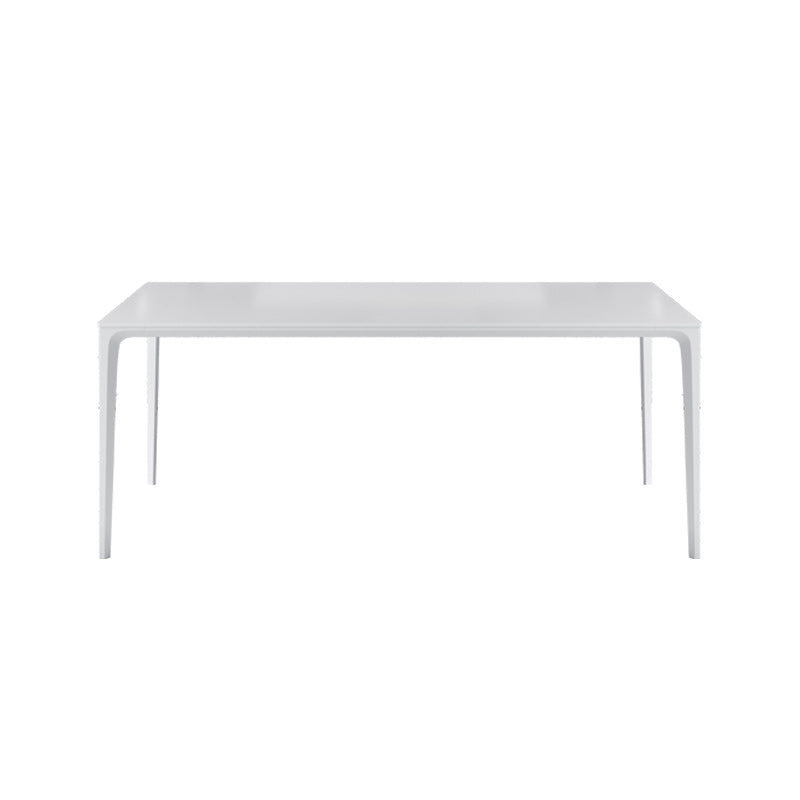 Slate dining table household modern simple aluminum alloy rectangular light luxury custom