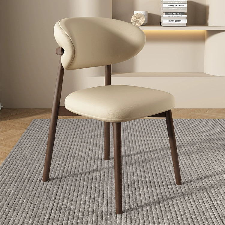 Solid wood dining chair home soft bag hotel chair restaurant cafe Italian Internet celebrity designer desk chair