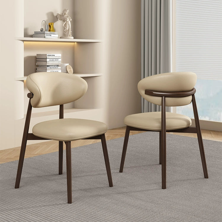 Solid wood dining chair home soft bag hotel chair restaurant cafe Italian Internet celebrity designer desk chair