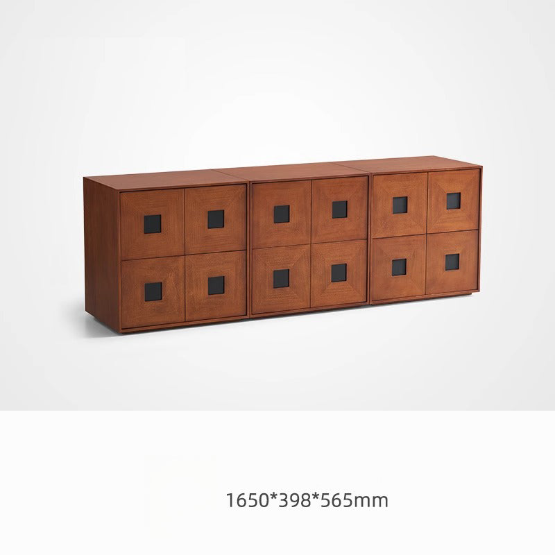 Home retro TV cabinet, living room home combination cabinet