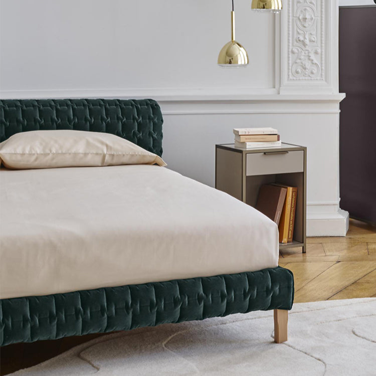Space fabric bed master bedroom large bed modern simple light luxury high-end bed custom