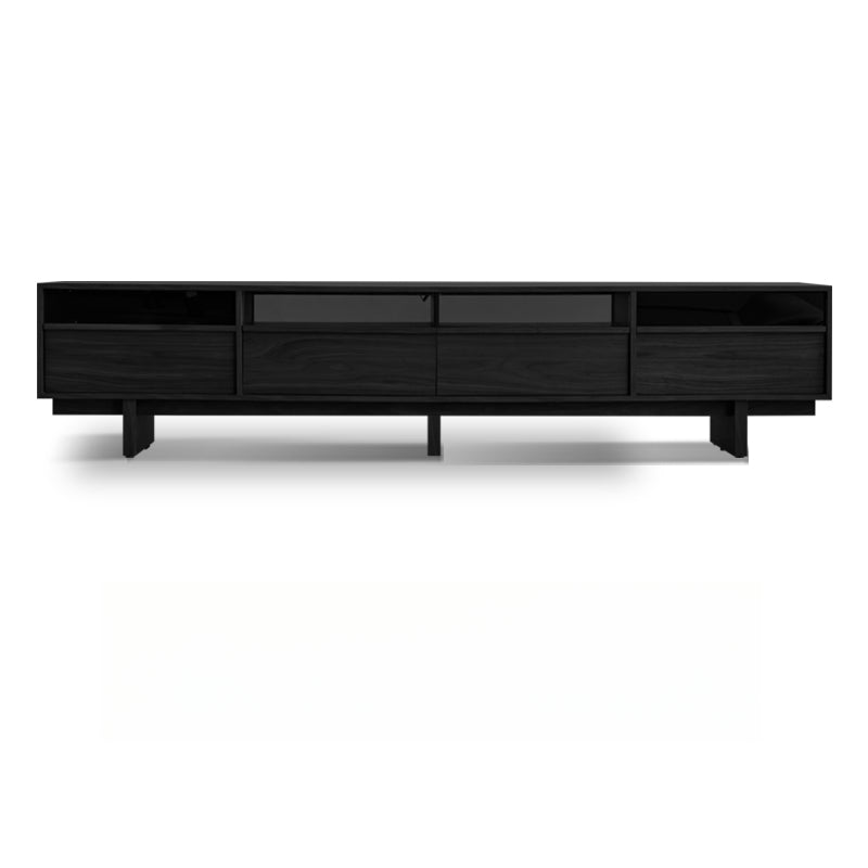 Solid wood TV cabinet living room audio-visual cabinet retro vertical cabinet custom