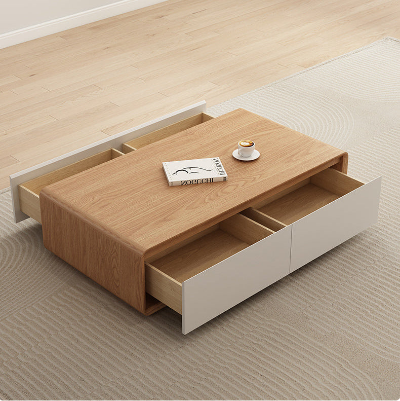 Modern Minimalist Log Living Room Floor Cabinet TV Cabinet Solid Wood Multilayer Board