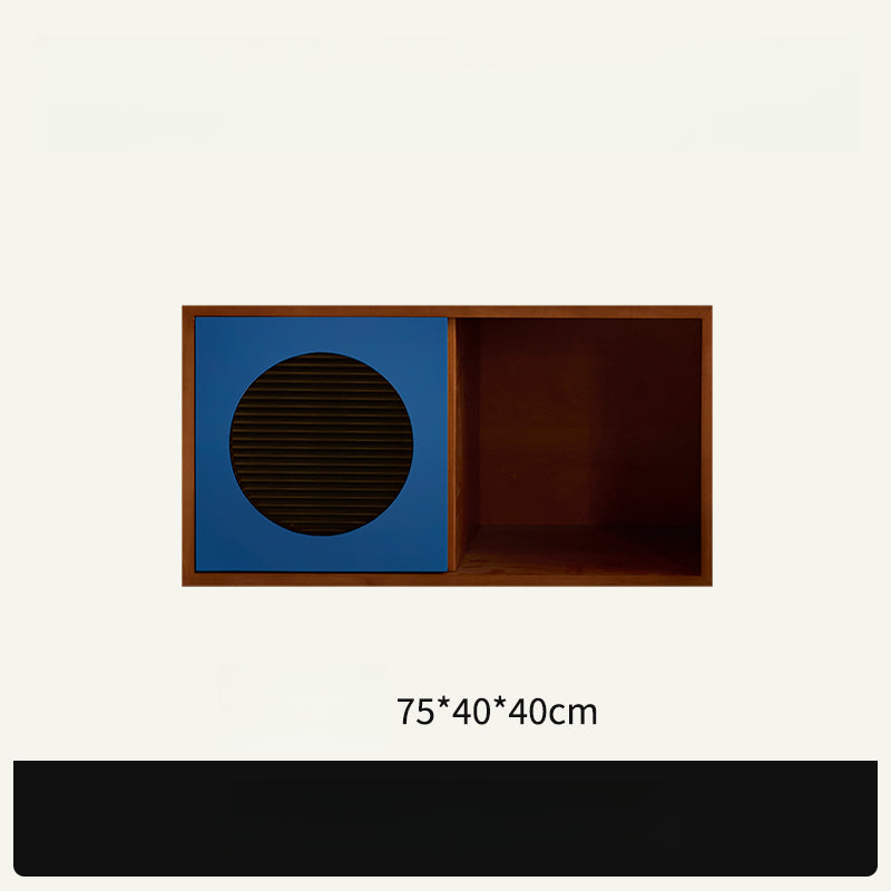 Solid wood TV cabinet living room retro storage cabinet locker custom