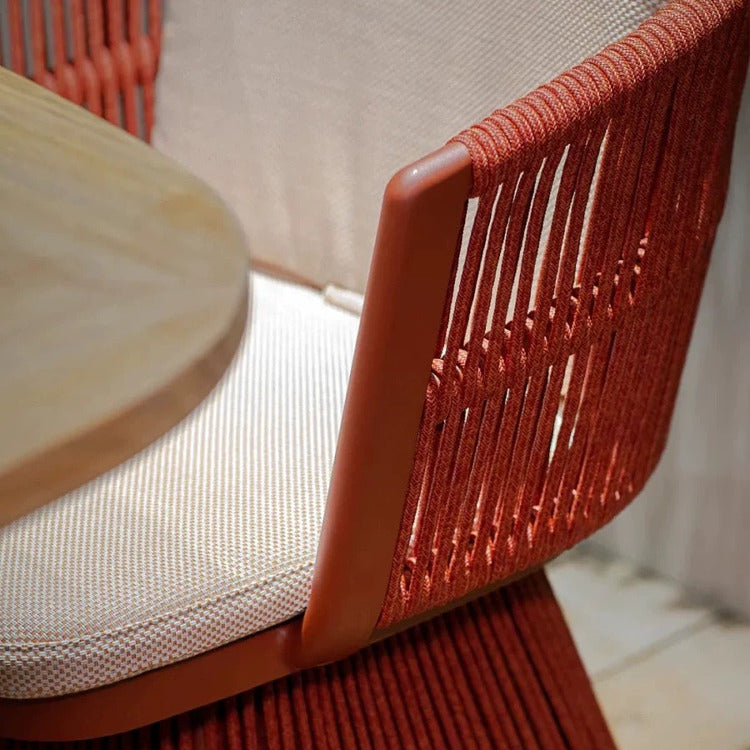 Outdoor tables and chairs rattan villa courtyard hotel garden terrace rotating creative three-piece furniture combination custom