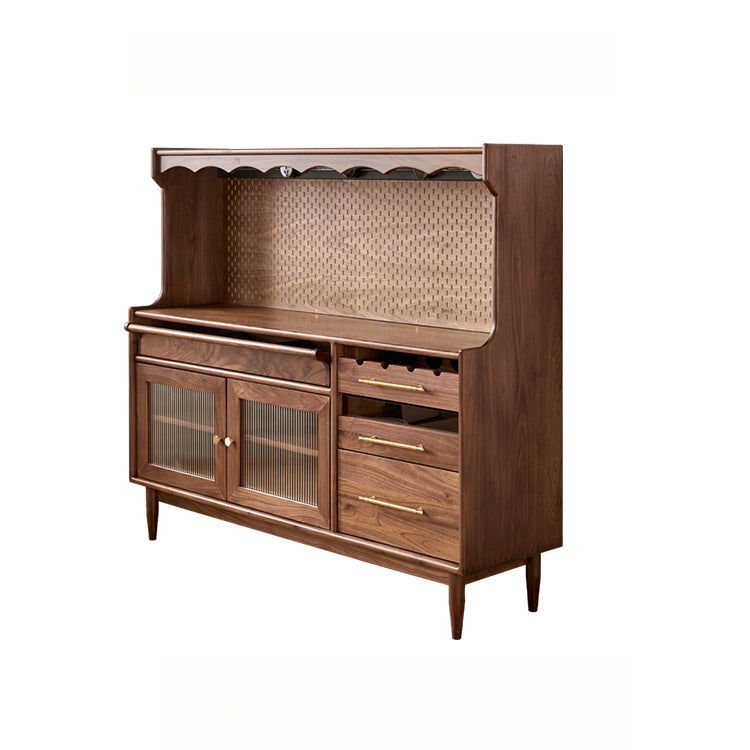 Side cabinet Solid wood living room locker Household slate storage cabinet Wine cabinet Customized