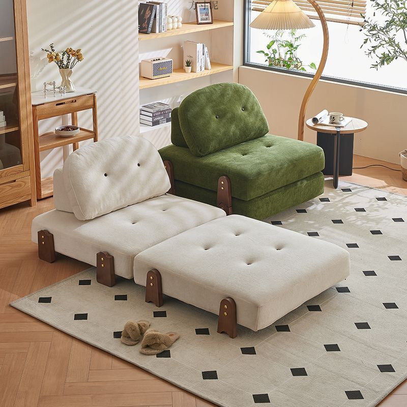 Fabric sofa small apartment combination module sofa bed leisure recliner living room