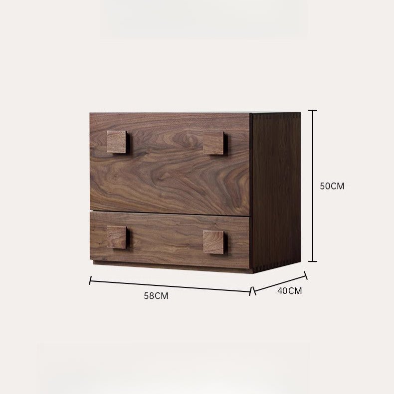Solid wood combination TV cabinet modern retro module side cabinet bedside cabinet living room card door cabinet chest cabinet