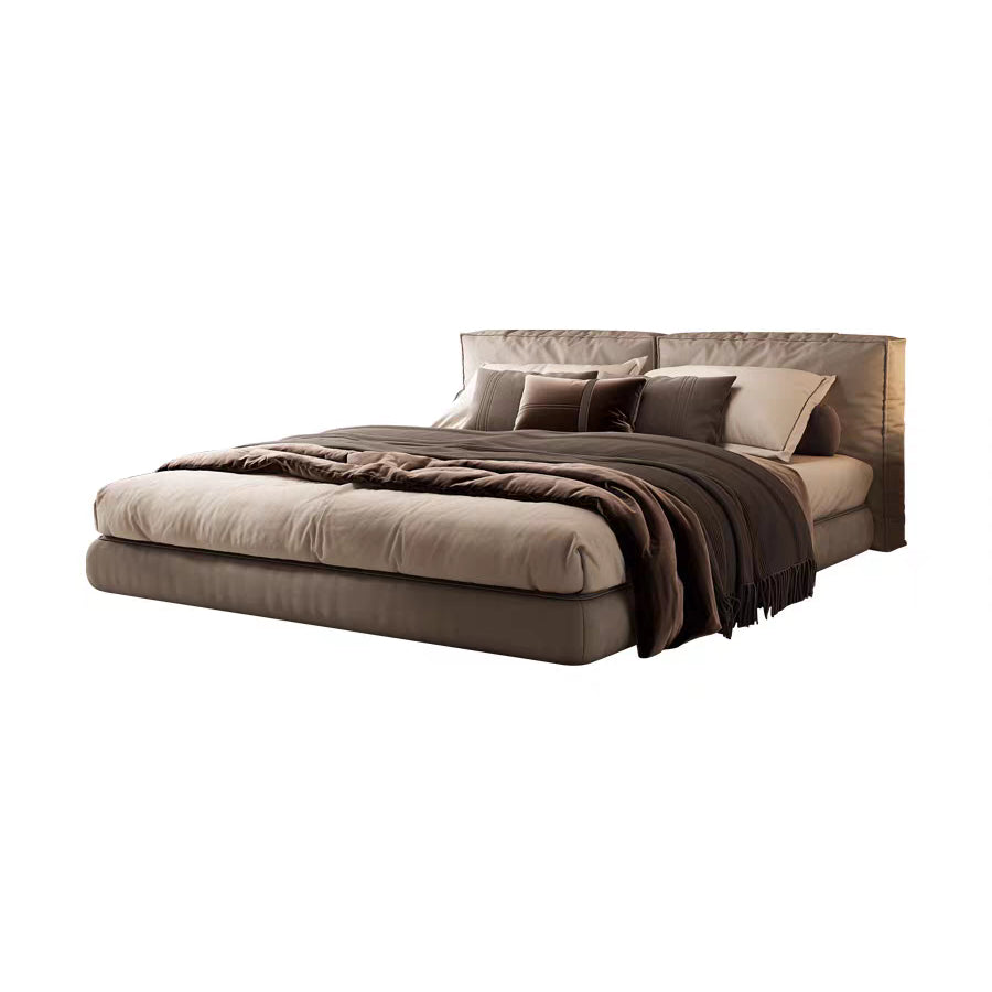 Fabric bed Modern simple master bedroom bed Light luxury bed Customized