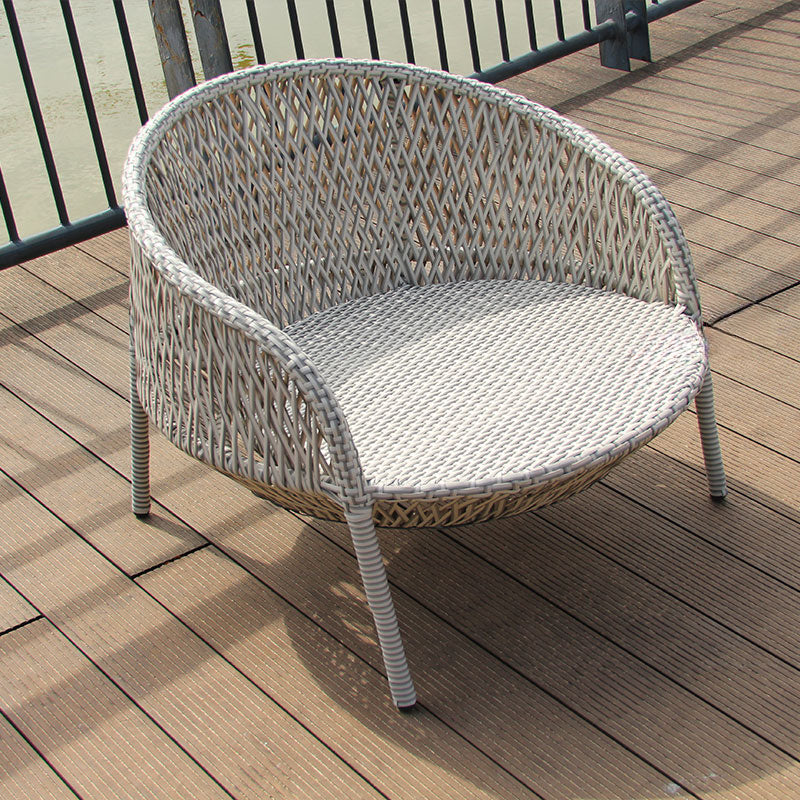 Outdoor sofa courtyard garden lazy creative sunscreen rattan chair designer single double sofa coffee table combination