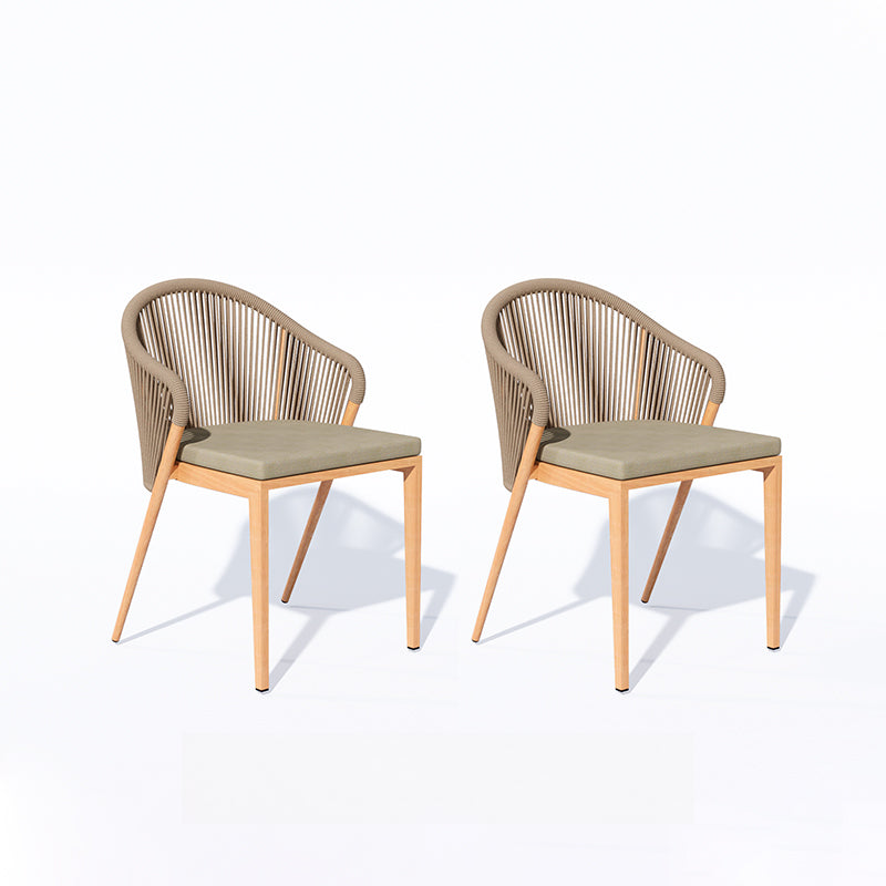 Balcony tea table and chair combination simple leisure outdoor courtyard open-air household coffee table indoor creative small rattan chair