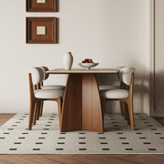 Solid wood rock slab dining table customized for household minimalist rectangular high-end table