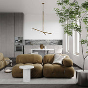 Free combination designer living room cream style fabric sofa