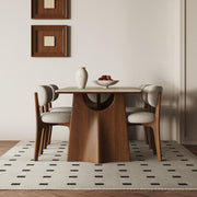 Slate dining table Small household modern simple rectangular dining table custom