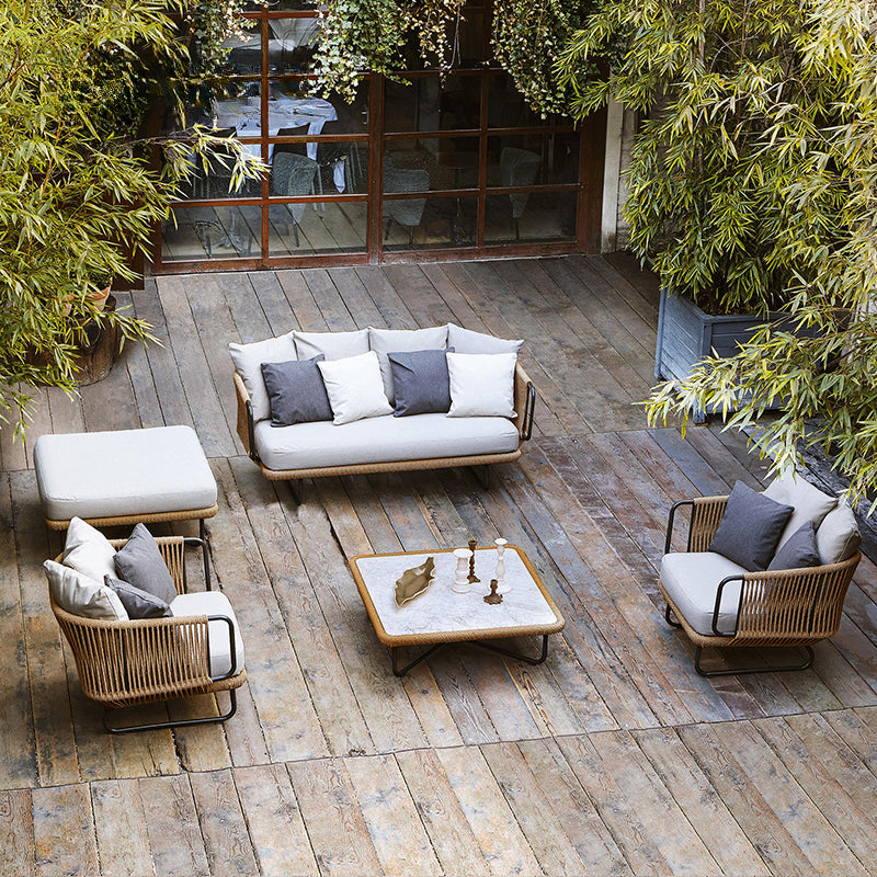 Garden outdoor sofa waterproof sunscreen rattan chair single living room leisure outdoor balcony furniture