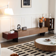 TV cabinet coffee table combination living room new retro floor cabinet side cabinet set custom