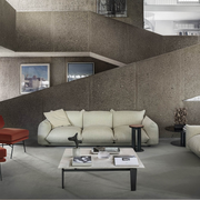 Minimalist designer sofa creative floor-to-ceiling bread sofa three-person sofa