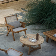 Outdoor courtyard leisure furniture table and chair combination hotel balcony sofa chair tea table custom