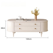 Solid wood TV cabinet coffee table modern simple living room floor retro TV cabinet new custom