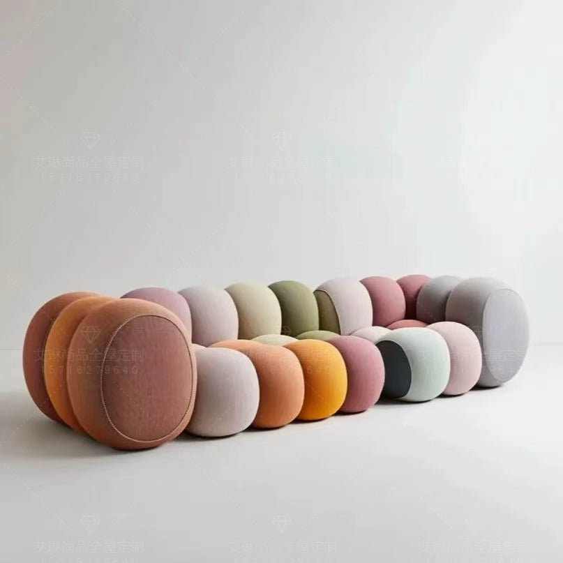 New minimalist dopamine sofa designer creative fabric sofa living room reception room sofa