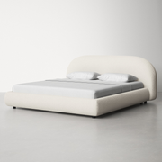 Simple fabric bed bedroom high-end light luxury bed master bedroom custom