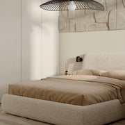 Fabric bed Modern simple master bedroom bed Customized soft bag bed