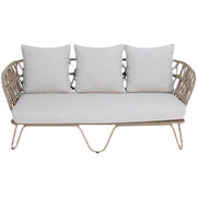 Outdoor rattan sofa hotel bed and breakfast terrace villa garden rattan chair simple rattan sofa waterproof and sun protection