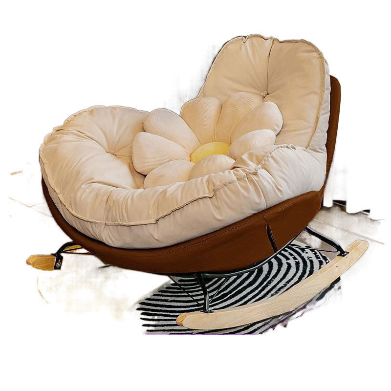 Lazy sofa single rocking chair balcony living room bedroom casual reclining and sleeping luxury eggshell penguin chair
