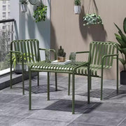 Outdoor tables and chairs, seating area, leisure chairs, cafe, bar, wrought iron open-air tables, simple