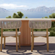 Outdoor tables and chairs gazebo rattan furniture waterproof model room designer hotel villa balcony leisure round table and chairs