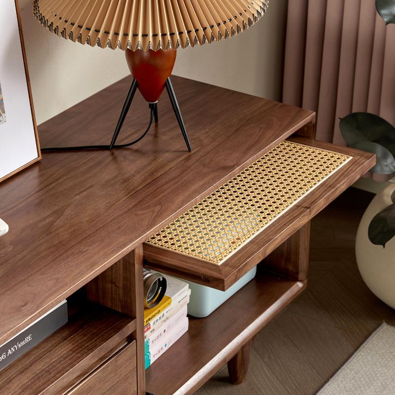 TV cabinet coffee table combination living room retro storage cabinet TV cabinet