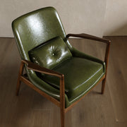 Single sofa chair minimalist solid wood leisure chair retro backrest chair