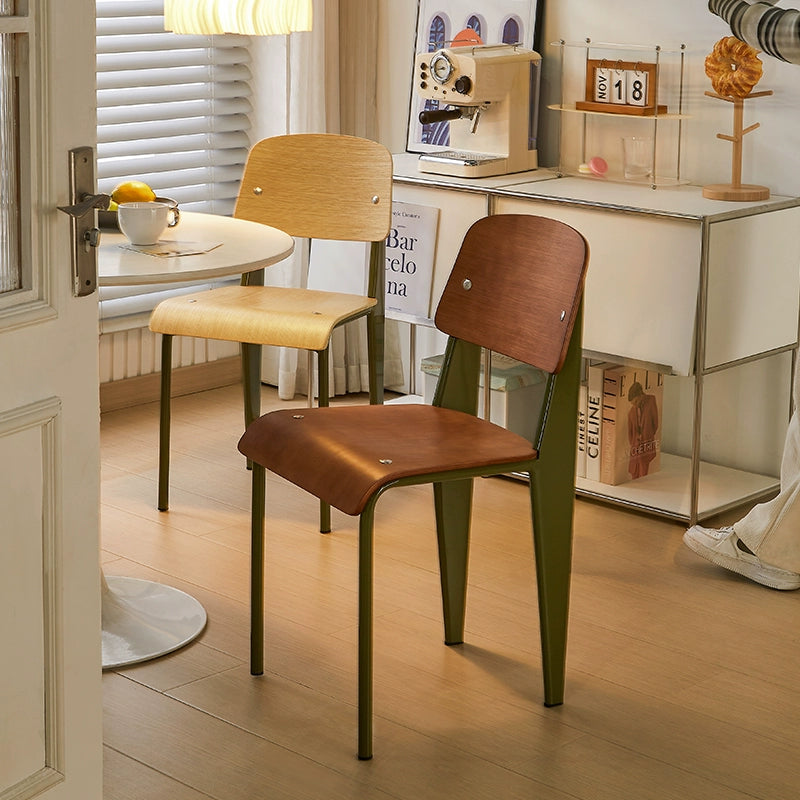 Retro dining chair Standard chair Designer solid wood chair Home backrest Student desk chair Simple dining table chair