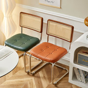 Home dining chair retro style designer rattan chair cafe leisure chair