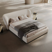 Fabric bed master bedroom bed simple soft bag bed custom