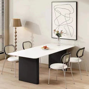 Solid wood high-end household modern simple oval dining table custom