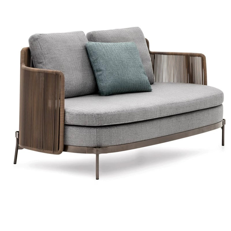 Outdoor sofa living room lazy combination rattan chair open-air outdoor courtyard balcony small table and chairs casual coffee table