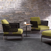 Outdoor sofa courtyard waterproof sunscreen furniture garden leisure villa hotel open-air outdoor sun room rattan chair