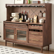 Side cabinet Solid wood living room locker Household slate storage cabinet Wine cabinet Customized