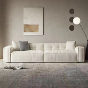 Simple small apartment small sofa living room straight row minimalist modern fabric sofa