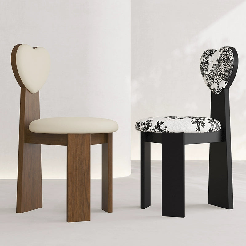 Retro solid wood dining chair restaurant hotel home back chair cotton and linen fabric dining table chair stool