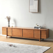 Solid wood TV cabinet living room home retro storage cabinet locker simple modern custom