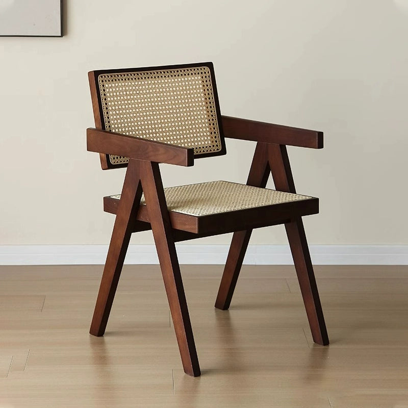 Rattan chair rattan chair sofa natural rattan cafe household solid wood dining chair