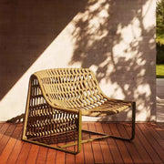 Outdoor leisure chair rattan garden balcony minimalist single chair hotel homestay courtyard creative lounge chair custom