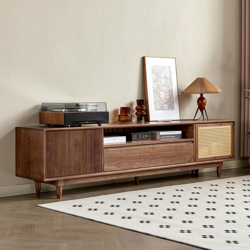 TV cabinet coffee table combination living room retro storage cabinet TV cabinet
