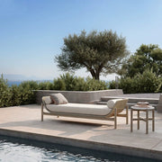 Solid wood outdoor leisure rattan anti-corrosion sofa waterproof and sunscreen courtyard furniture combination custom